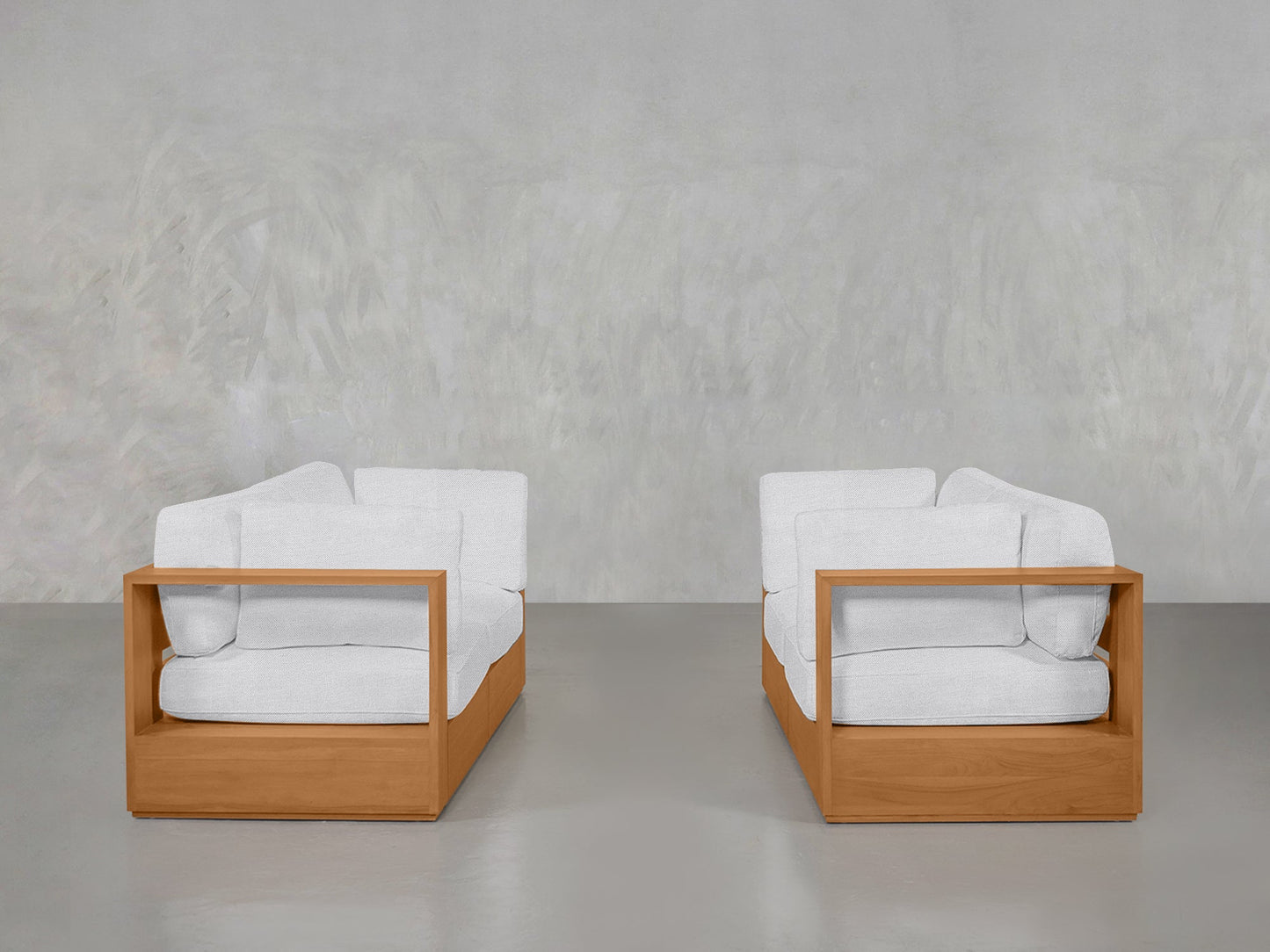 2 - 2 Sofa Set Teak Outdoor - AZ Discount Furniture & Mattress