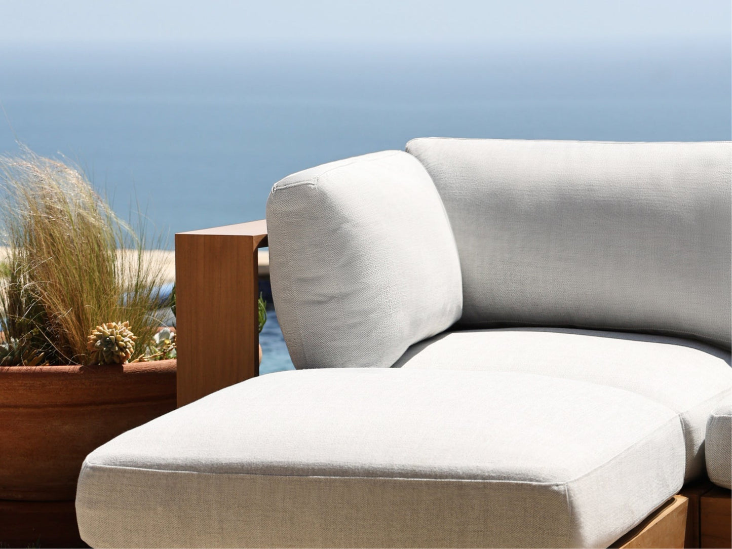 12-Seat Deep Modular Daybed Teak Outdoor