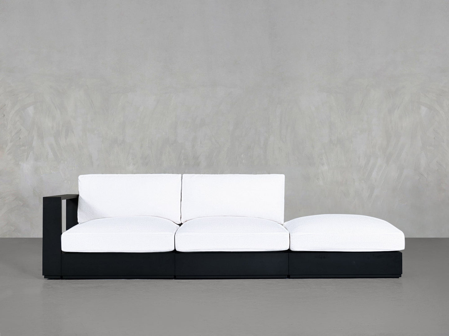 3 - Seat Modular Lounger Sofa Aluminum Outdoor - AZ Discount Furniture & Mattress