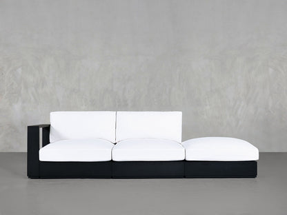 3 - Seat Modular Lounger Sofa Aluminum Outdoor - AZ Discount Furniture & Mattress