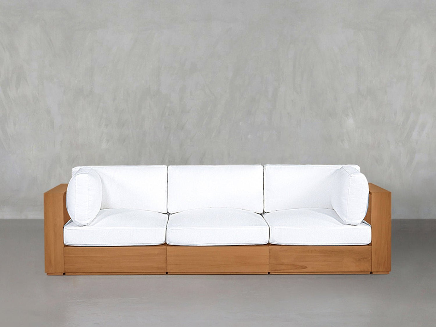 3-Seat Modular Sofa Teak Outdoor - AZ Discount Furniture & Mattress