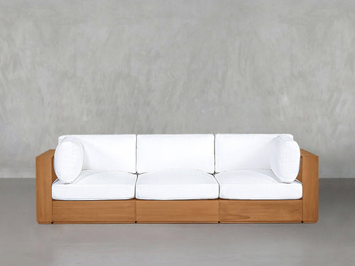 3-Seat Modular Sofa Teak Outdoor - AZ Discount Furniture & Mattress