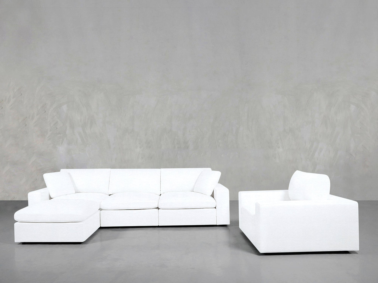 4 - 1 Sectional & Armchair Set - AZ Discount Furniture & Mattress