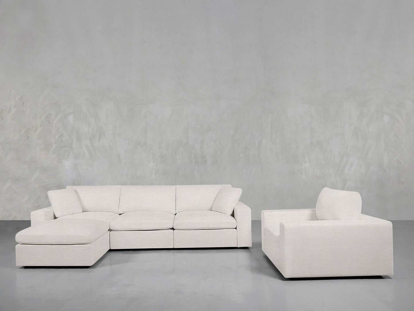 4 - 1 Sectional & Armchair Set - AZ Discount Furniture & Mattress