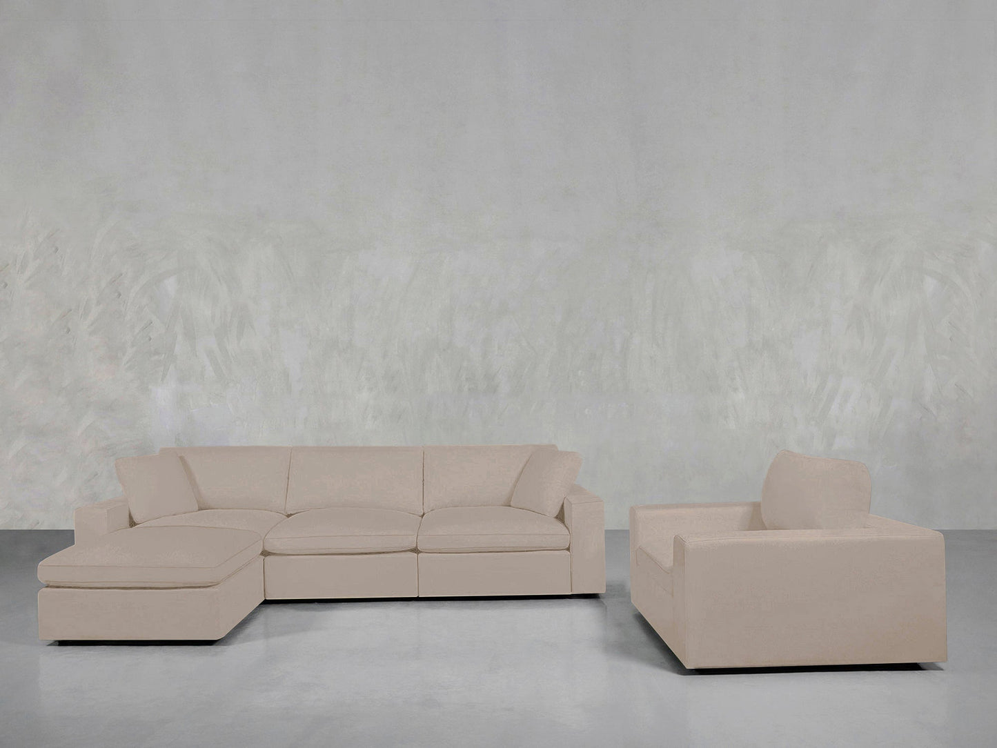 4 - 1 Sectional & Armchair Set - AZ Discount Furniture & Mattress