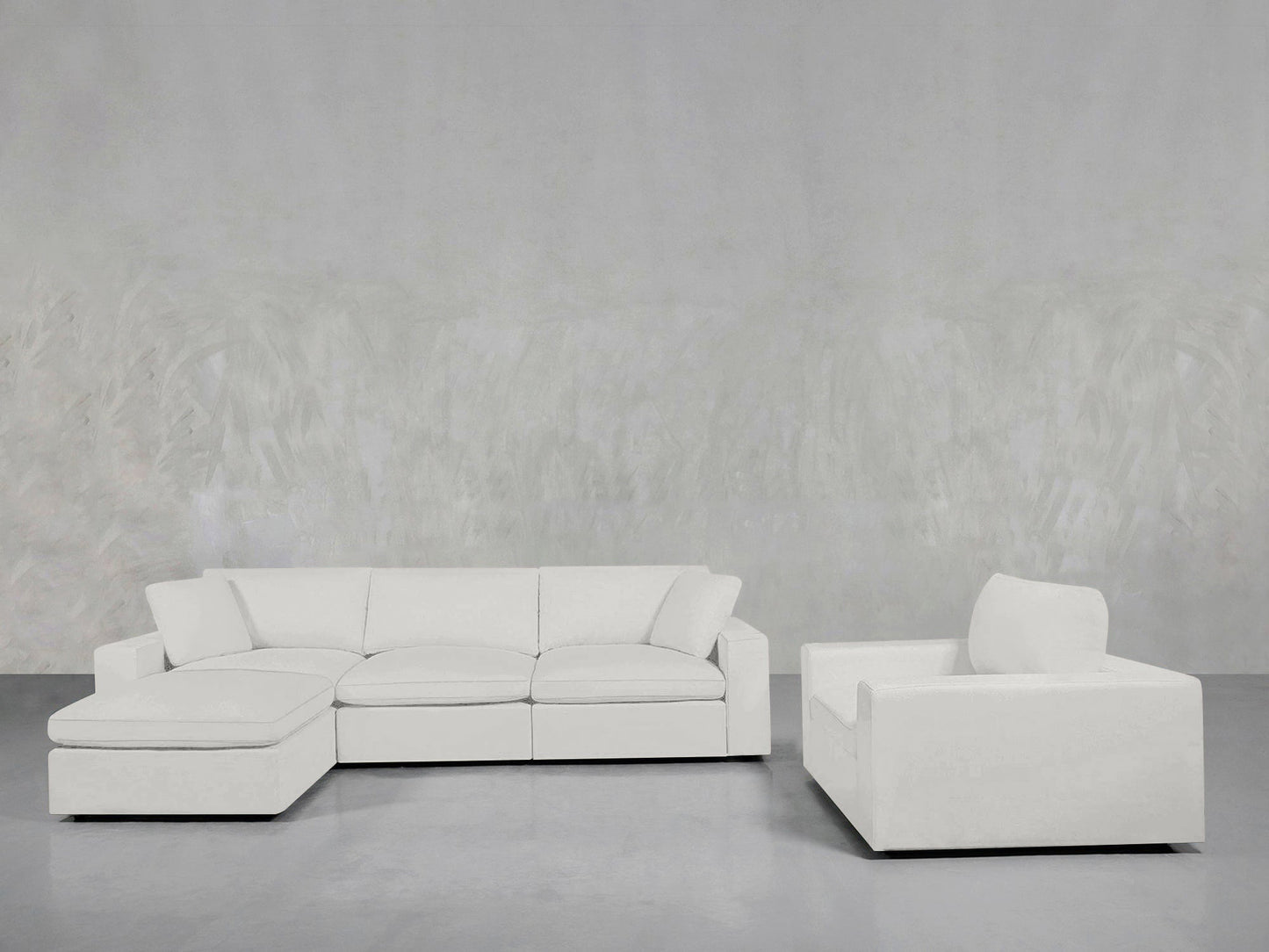 4 - 1 Sectional & Armchair Set - AZ Discount Furniture & Mattress