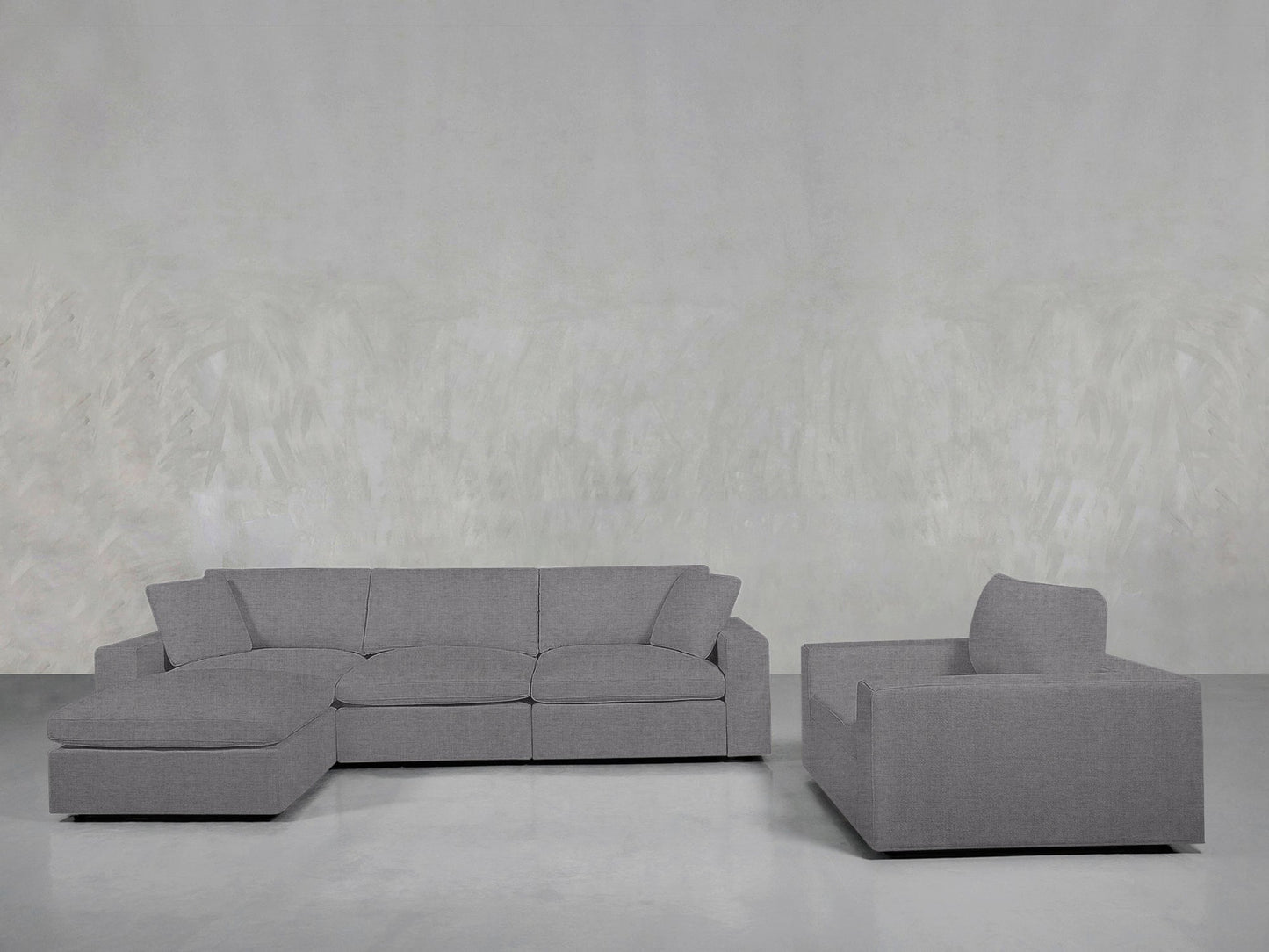 4 - 1 Sectional & Armchair Set - AZ Discount Furniture & Mattress