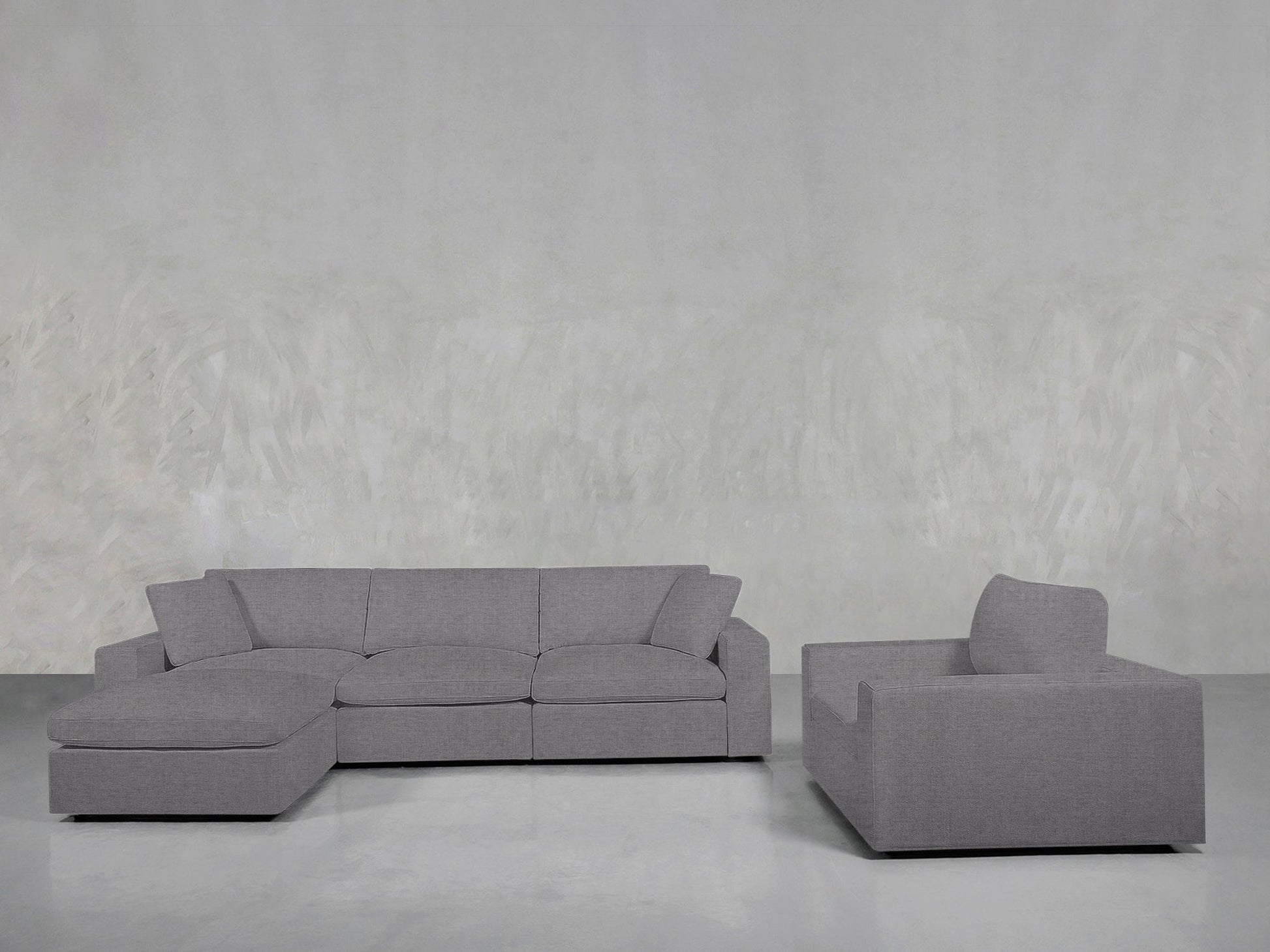 4 - 1 Sectional & Armchair Set - AZ Discount Furniture & Mattress