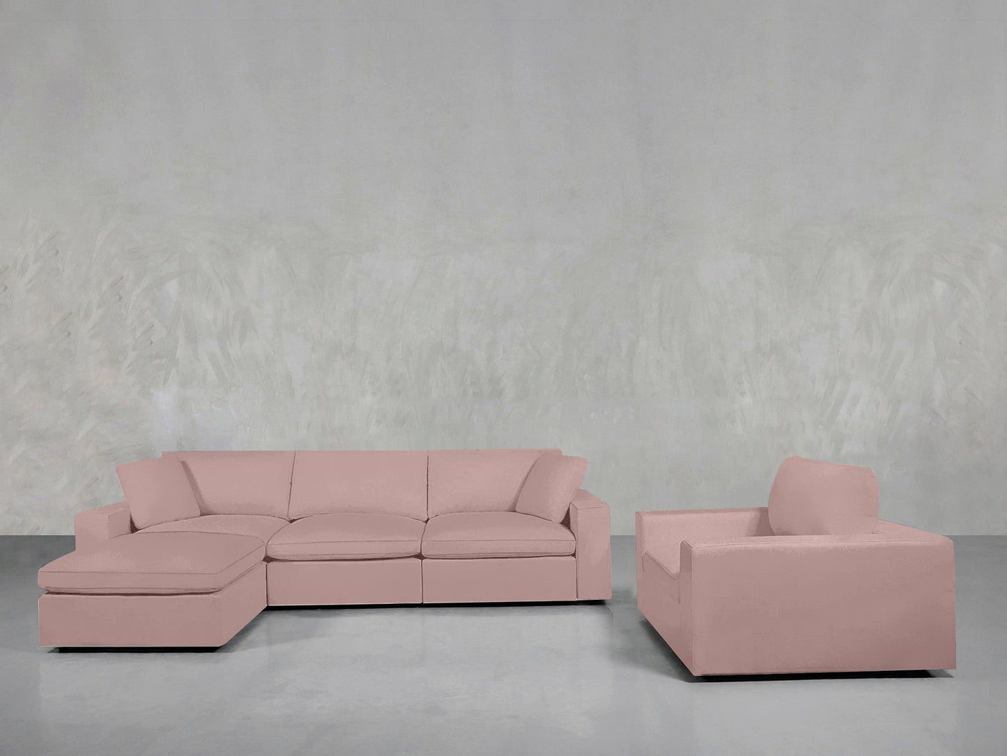 4 - 1 Sectional & Armchair Set - AZ Discount Furniture & Mattress
