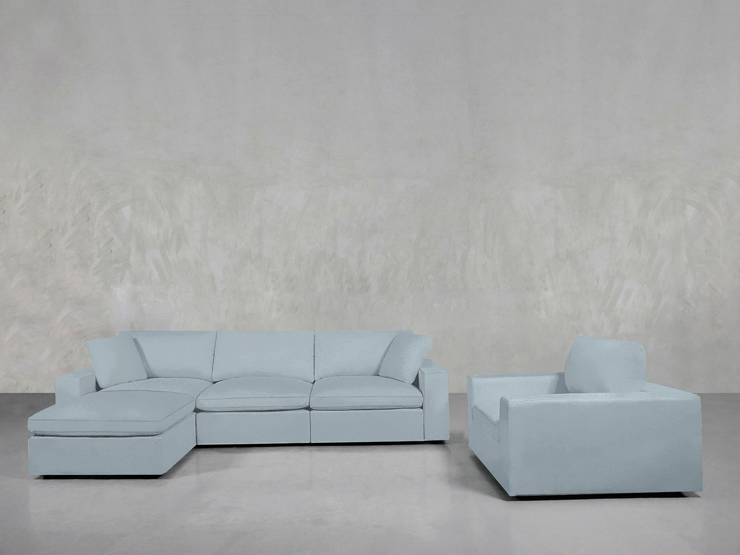 4 - 1 Sectional & Armchair Set - AZ Discount Furniture & Mattress