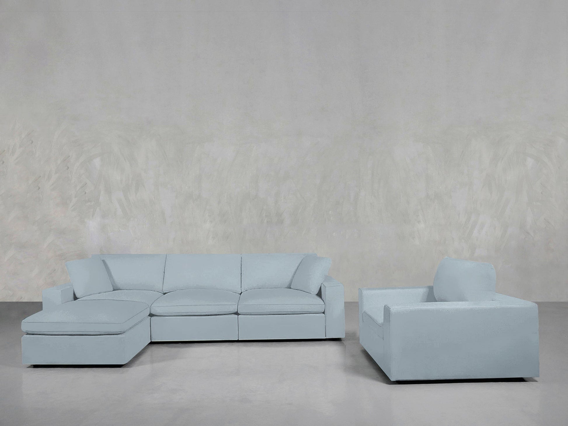 4 - 1 Sectional & Armchair Set - AZ Discount Furniture & Mattress