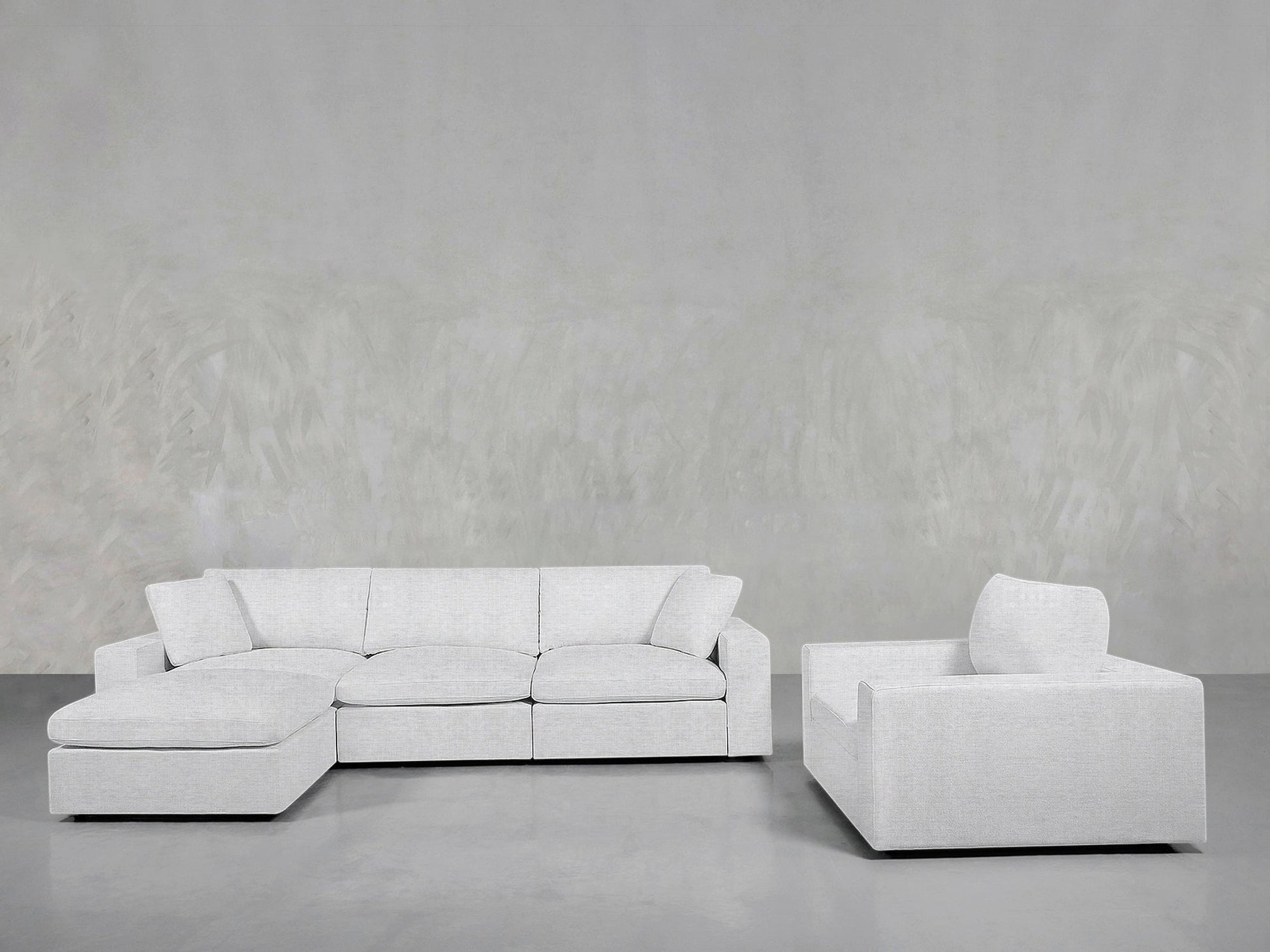 4 - 1 Sectional & Armchair Set - AZ Discount Furniture & Mattress