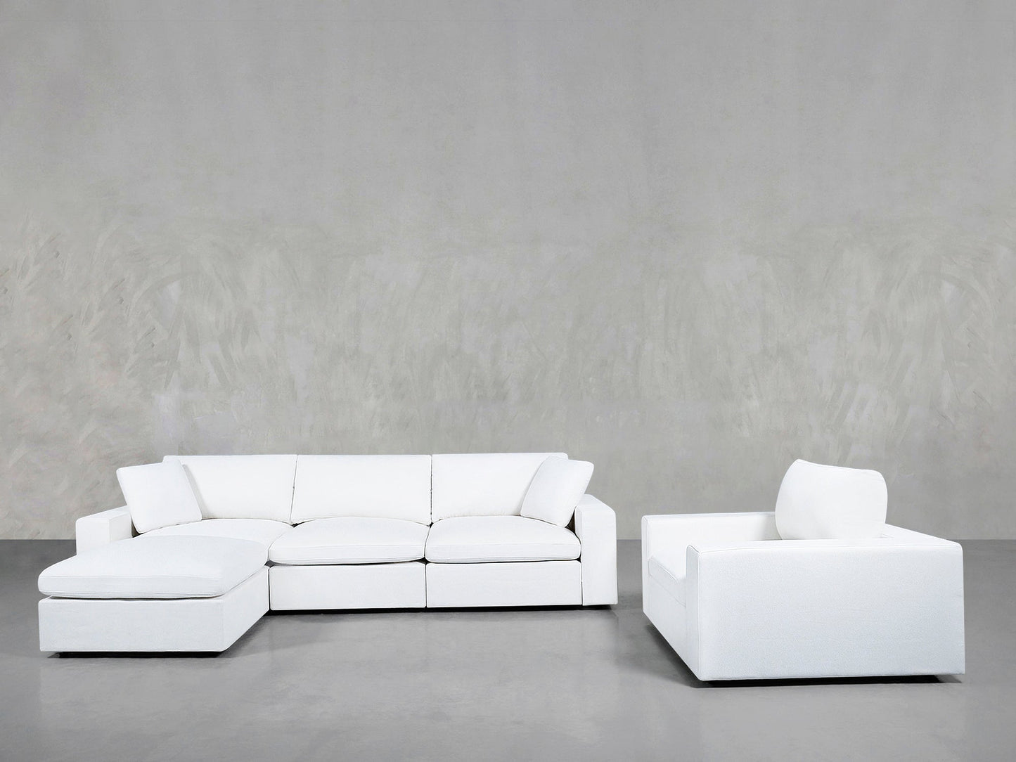 4 - 1 Sectional & Armchair Set - AZ Discount Furniture & Mattress