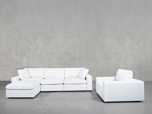 4 - 1 Sectional & Armchair Set - AZ Discount Furniture & Mattress