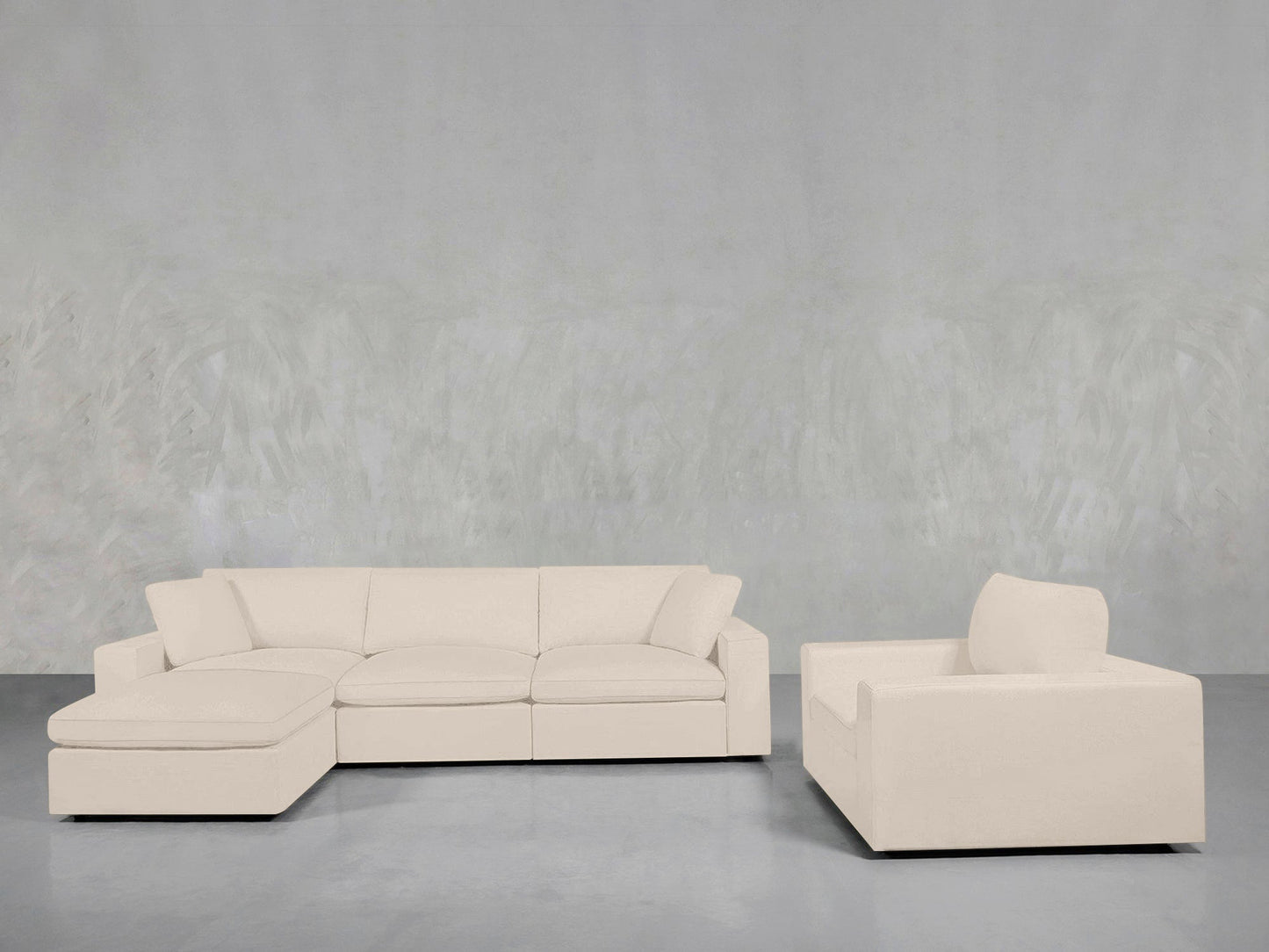 4 - 1 Sectional & Armchair Set - AZ Discount Furniture & Mattress