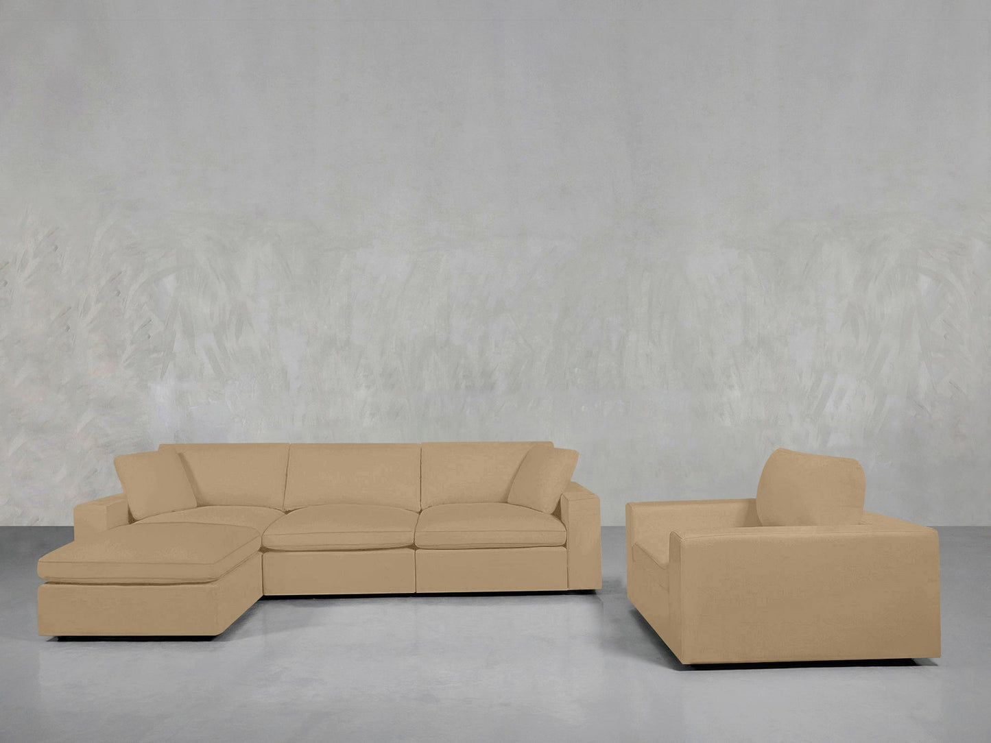 4 - 1 Sectional & Armchair Set - AZ Discount Furniture & Mattress