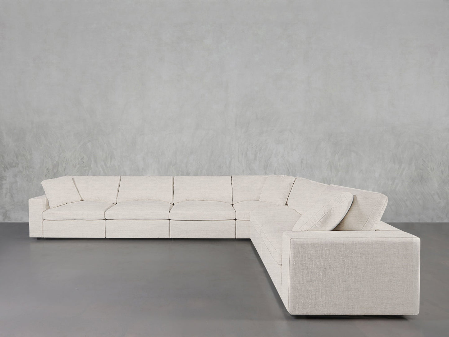 6-Seat Modular Corner Right Sectional