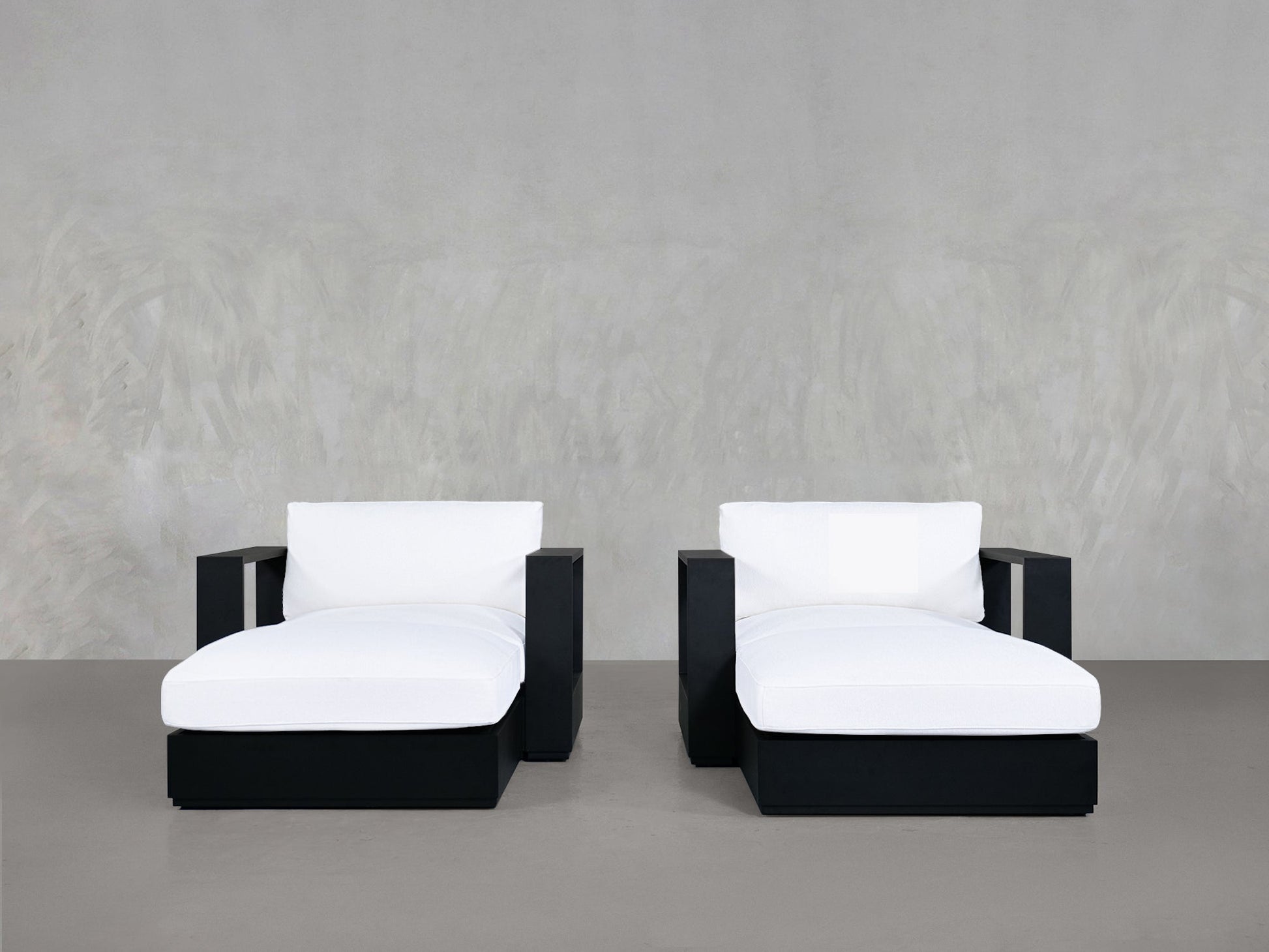 Double Armchairs with Ottoman Aluminum Outdoor - AZ Discount Furniture & Mattress