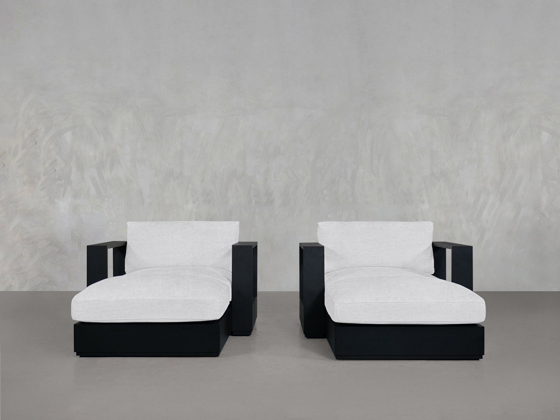 Double Armchairs with Ottoman Aluminum Outdoor - AZ Discount Furniture & Mattress